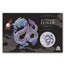 2024 AUS 1 oz Silver Lunar Lilac Dragon Sydney Money Expo in Card