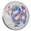 2024 AUS 1 oz Silver Lunar Lilac Dragon Sydney Money Expo in Card