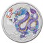 2024 AUS 1 oz Silver Lunar Lilac Dragon Sydney Money Expo in Card