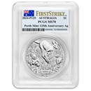 2024 AUS 1 oz Silver Perth Mint's 125th Anniversary MS-70 PCGS FS