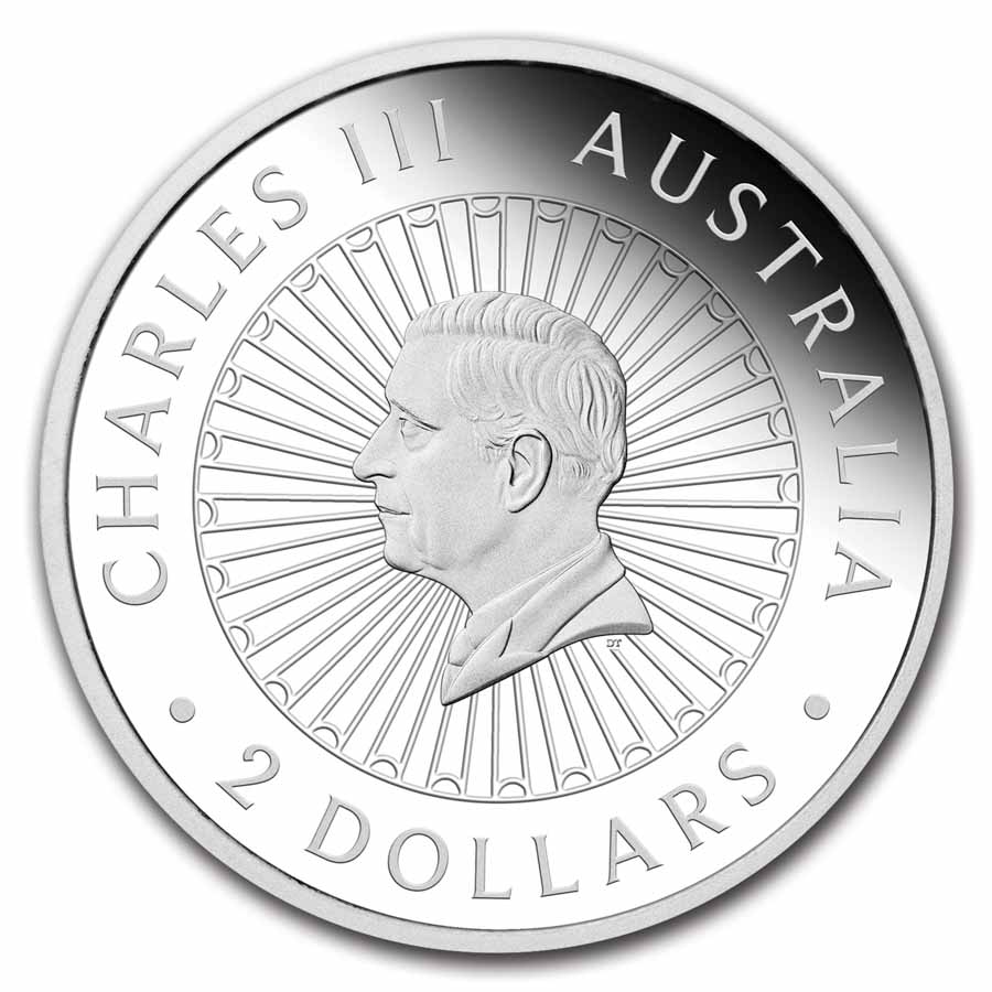 Buy 2024 AUS 2 oz Gold Pf Double Dragon Pearl Center | APMEX