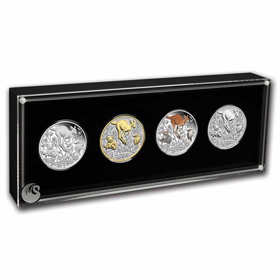 2024 AUS 4-1 oz Silver The Perth Mint 125th Anniversary Type Set 2024 AUS 4-1 oz Silver The Perth Mint 125th Anniversary Type Set