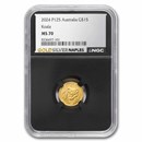 2024 Australia 1/10 oz Gold Koala MS-70 NGC