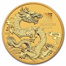 2024 Australia 1/10 oz Gold Lunar Dragon BU (Series III)