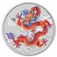 2024 Australia 1/2 oz Silver Red Lunar Dragon BU (Cap, SIII)