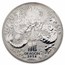 2024 Australia 1 kilo Silver Lunar Dragon BU (Abrasions)