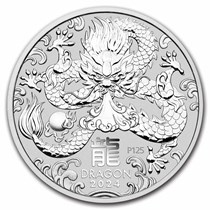 2024 Australia 1 kilo Silver Lunar Dragon BU (Series III)