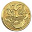 2024 Australia 1 oz Gold Chinese Myths & Legends Dragon & Koi BU