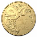2024 Australia 1 oz Gold Lunar Year of the Dragon BU