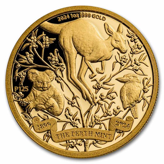 2024 Australia 1 oz Gold The Perth Mint's 125th Anniversary PF 2024 Australia 1 oz Gold The Perth Mint's 125th Anniversary PF