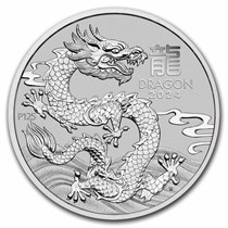 2024 Australia 1 oz Platinum Lunar Dragon BU (Series III)