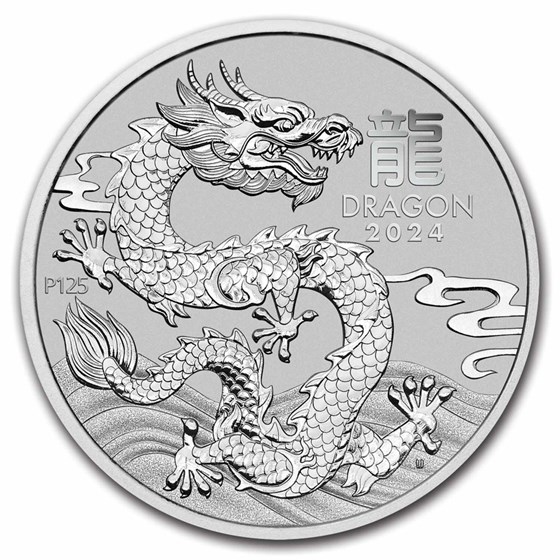 2024 Australia 1 oz Platinum Lunar Dragon BU (Series III) 2024 Australia 1 oz Platinum Lunar Dragon BU (Series III)