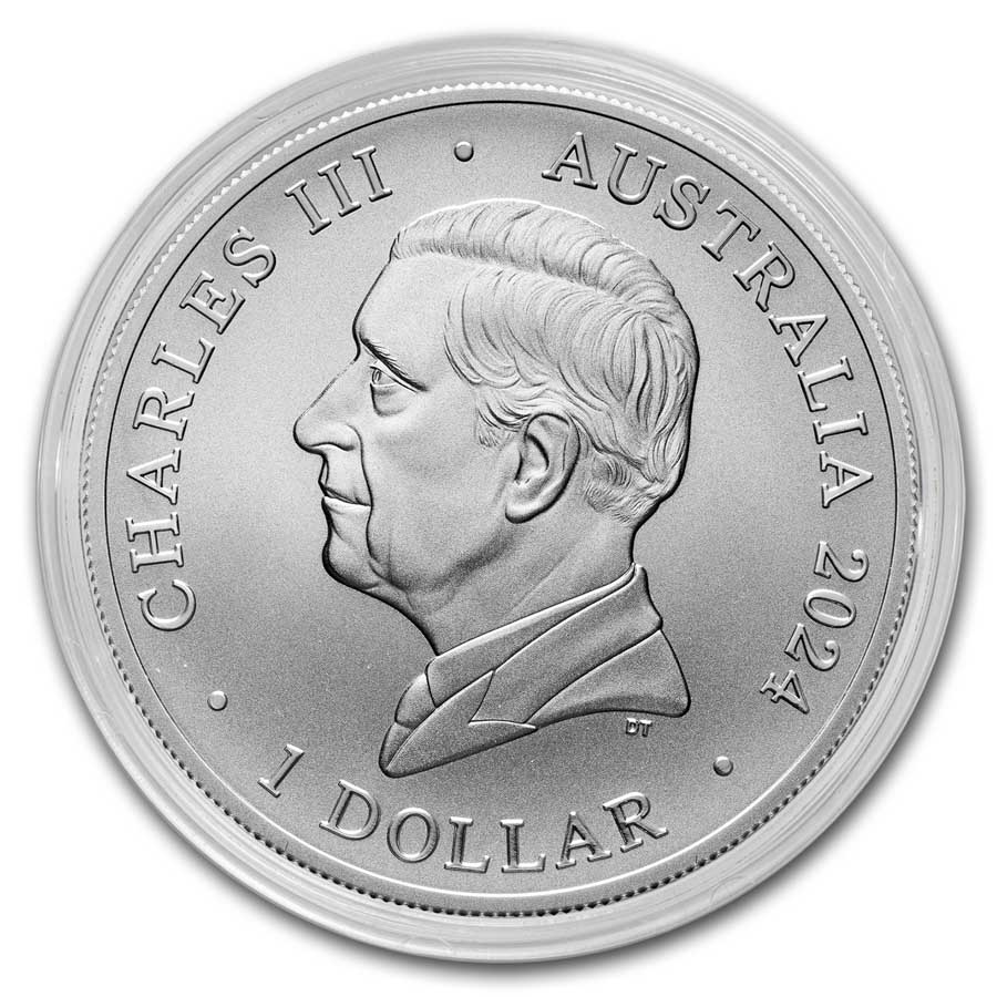 2024 Australia 1 oz Silver $1 Australian Zoo: Giraffe BU