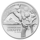 2024 Australia 1 oz Silver $1 Australian Zoo: Giraffe BU