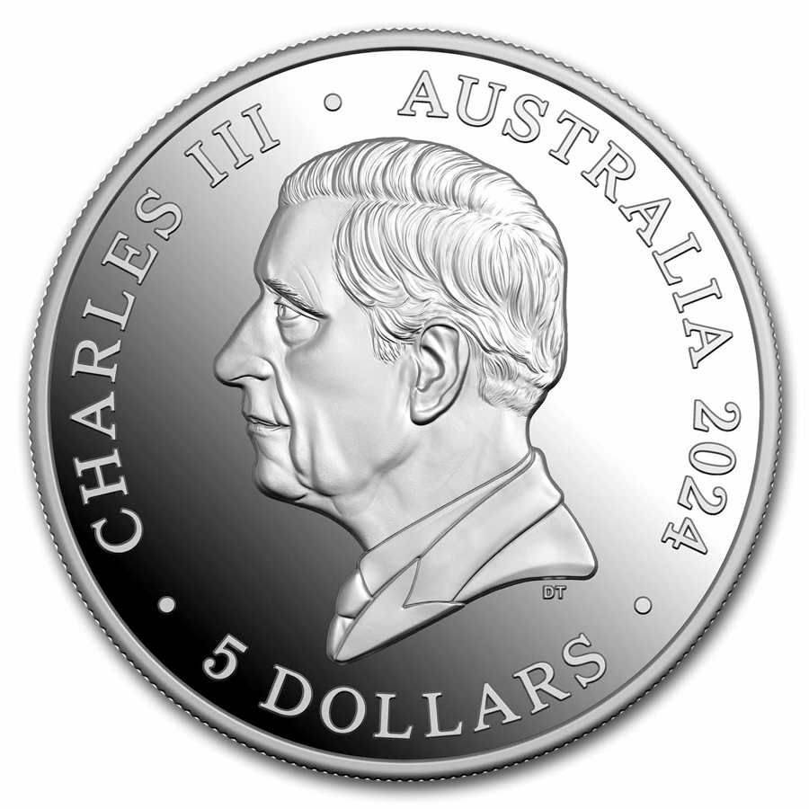 2024 Australia 1 oz Silver Dolphin PR-70 PCGS (First Day, HR