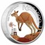2024 Australia 1 oz Silver Kangaroo Colorized Proof (High Relief)