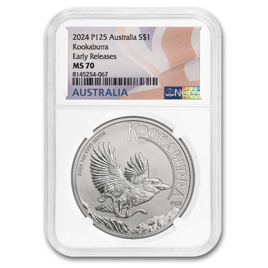最新作　2024 NGC MS-70 カワセミ銀貨 Buy NGC MS-70 2024 1 oz Roaring Lion Silver Coins | SD Bullion