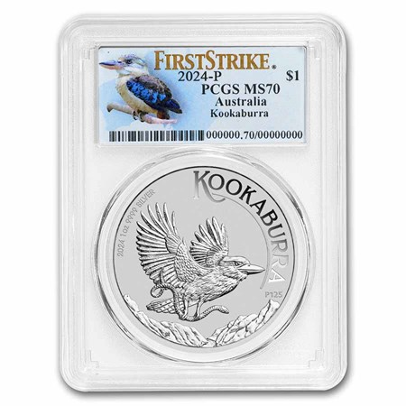 Buy 2024 Australian 1 oz Silver Kookaburra MS-70 (FS, Kook) | APMEX Buy 2024 Australian 1 oz Silver Kookaburra MS-70 (FS, Kook) | APMEX