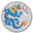 2024 Australia 1 oz Silver Lunar Colorized Blue Dragon (Capsule)