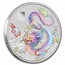 2024 Australia 1 oz Silver Lunar Colorized White Dragon (Capsule)