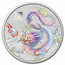 2024 Australia 1 oz Silver Lunar Colorized White Dragon (Capsule)