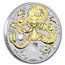 2024 Australia 1 oz Silver Lunar Dragon (Gilded, w/Box & COA)