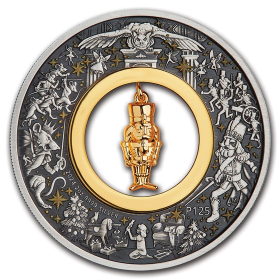 2024 Australia 2 oz Silver Antiqued Nutcracker (Box) 2024 Australia 2 oz Silver Antiqued Nutcracker (Box)