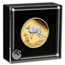 2024 Australia 2 oz Silver Kangaroo Proof (Reverse Gilded)