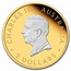 2024 Australia 2 oz Silver Kangaroo Proof (Reverse Gilded)