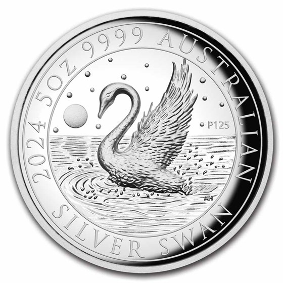 2024 Australia 5 oz Silver Swan Proof (High Relief, w/Box & COA) 2024 Australia 5 oz Silver Swan Proof (High Relief, w/Box & COA)