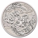 2024 Australia Myths & Legends: 1 oz Silver Four Guardians BU