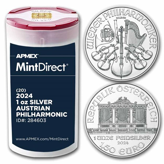 2024 Austria 1 oz Silver Philharmonic (20-Coin MintDirect® Tube) 2024 Austria 1 oz Silver Philharmonic (20-Coin MintDirect® Tube)