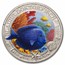2024 Austria Cupro-Nickel €3 Marine Life (Blue Doctorfish)