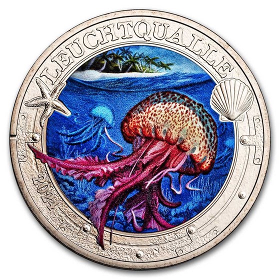 2024 Austria Cupro-Nickel €3 Marine Life (Mauve Stinger) 2024 Austria Cupro-Nickel €3 Marine Life (Mauve Stinger)