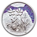 2024 Austria Proof Silver €10 Language of Flowers (Violet)