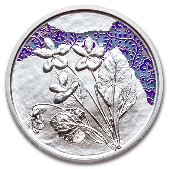 2024 Austria Proof Silver €10 Language of Flowers (Violet) 2024 Austria Proof Silver €10 Language of Flowers (Violet)