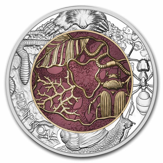 2024 Austria Silver/Niobium Edaphon €25 BU 2024 Austria Silver/Niobium Edaphon €25 BU
