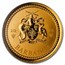 2024 Barbados 1/10 oz Gold Trident BU