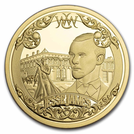 2024 Barbados 1/4 oz Silver Wild West; Jesse James 2024 Barbados 1/4 oz Silver Wild West; Jesse James