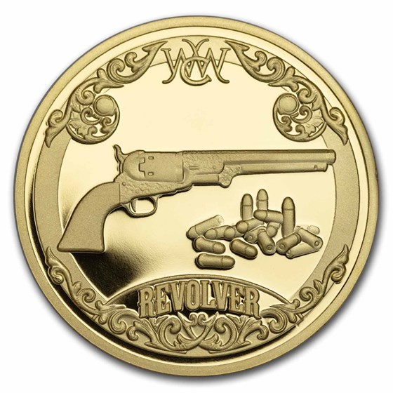 2024 Barbados 1/4 oz Silver Wild West; Revolver 2024 Barbados 1/4 oz Silver Wild West; Revolver