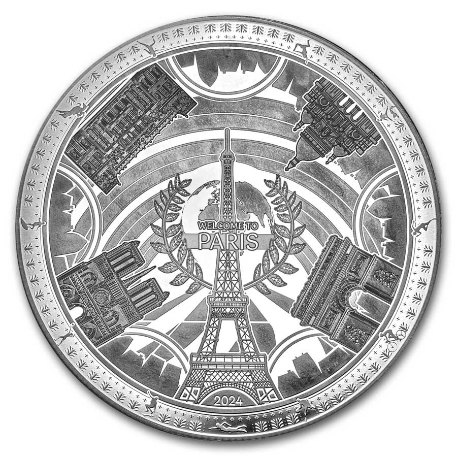 2024 Barbados 1 kilo Silver Paris (with Box & COA)