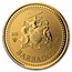 2024 Barbados 1 oz Gold Trident BU