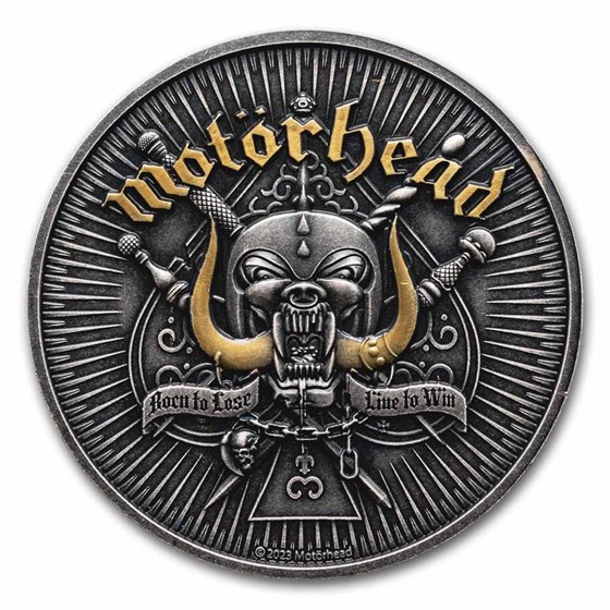 2024 Barbados 1 oz Silver Antique Motörhead (with Box & COA) 2024 Barbados 1 oz Silver Antique Motörhead (with Box & COA)