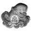 2024 Barbados 3 oz Silver Octopus Shaped Coin (with Box & COA)