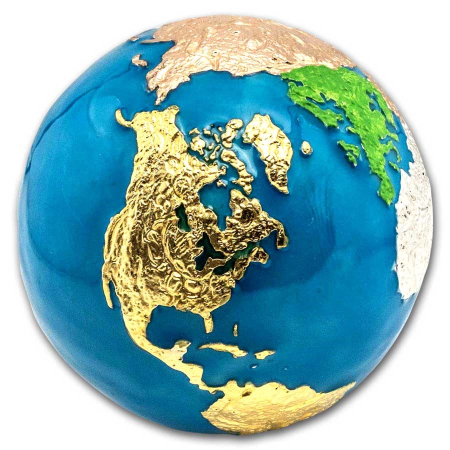 Buy 2024 Barbados 5 oz Silver Blue Marble Earth | APMEX