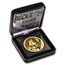 2024 Benin 1 oz Silver Golden Darkness of Egypt; Anubis