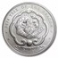 2024 Bhutan 1 oz Silver Lunar Dragon BU