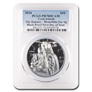 2024 C. Islands 2 oz Silver Train: Motorbike Black PR-70 PCGS FDI