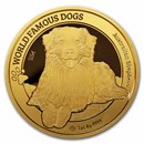 2024 Cameroon 1 oz Gold World Famous Dogs - Australian Shepherd