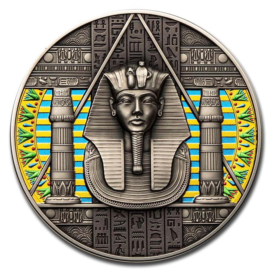 2024 Cameroon 2 oz Silver Antique Ancient Egypt (with Box & COA)